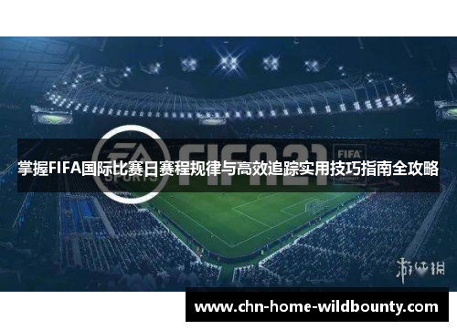 掌握FIFA国际比赛日赛程规律与高效追踪实用技巧指南全攻略